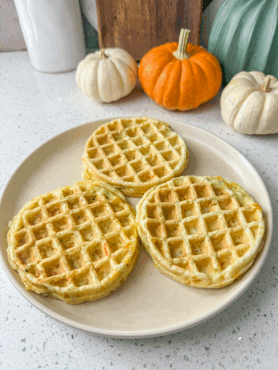 Cheesy Zucchini Waffles