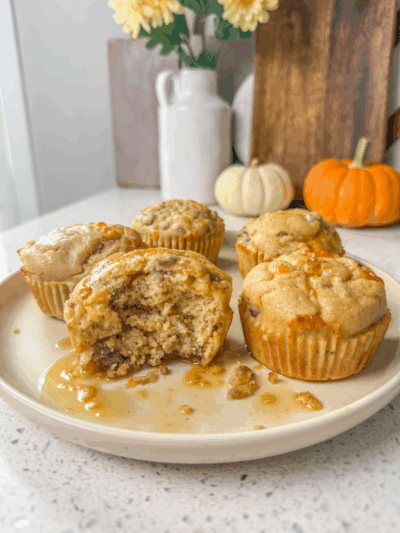Sausage & Cheese Pancake Muffins