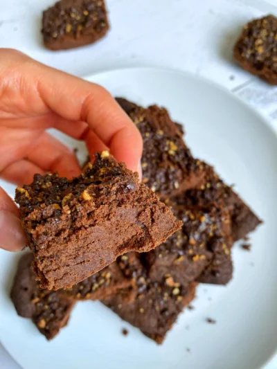 Mocha Protein Pumpkin Brownies