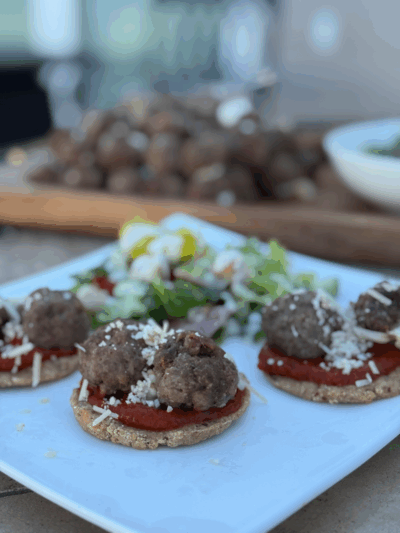 supreme pizza stuffed meatballs