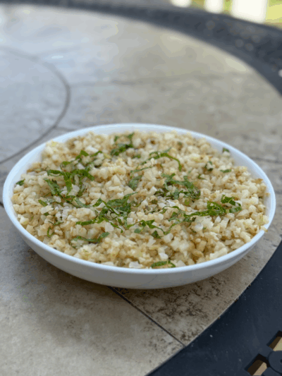 cilantro-lime cauliflower rice