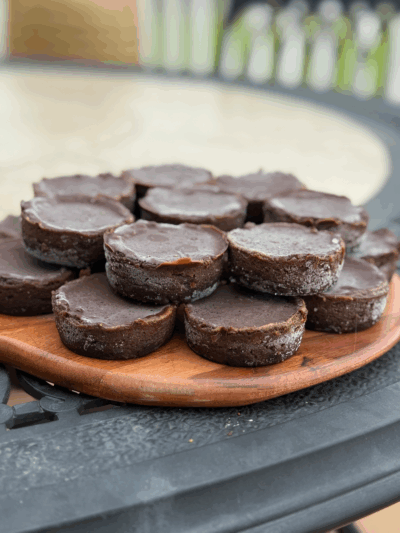 chocolate fudge brownie protein cheesecake bites