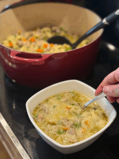 chicken alfredo tortellini soup