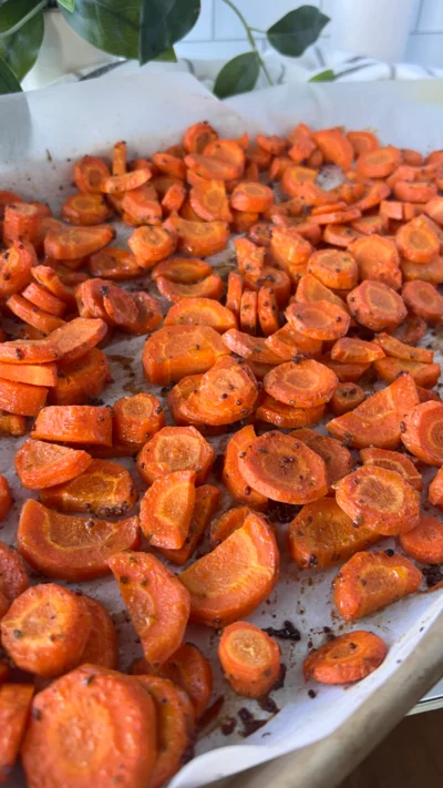 Honey Spice Roasted Carrots