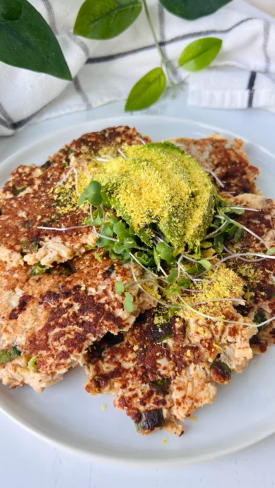 Buffalo Chive Latkes (low carb)