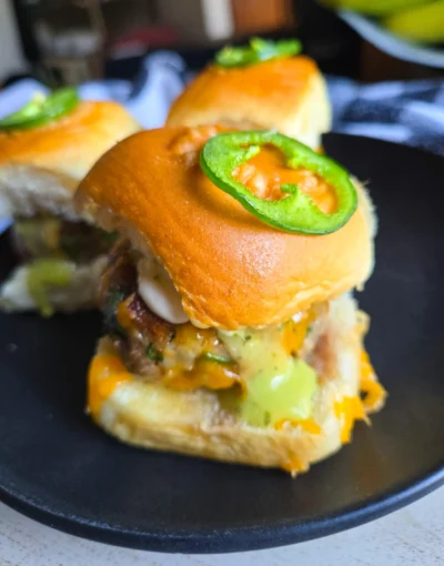 Jalapeno Cheddar Meatball Sliders