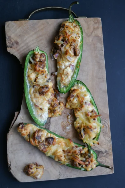 Stuffed Jalapeño Poppers with Chorizo