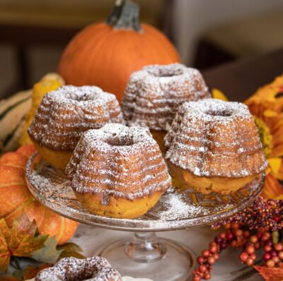 Miniature Pumpkin-Spice Bundt Cakes