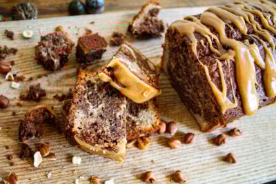 Moist Chocolate Hazelnut Banana Bread