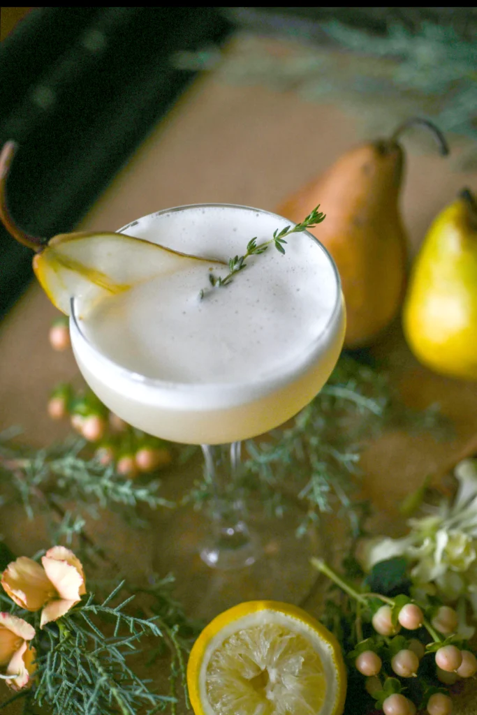 Pear Gin Fizz: The Pearfect Cocktail by cabincravings - FoodSocial