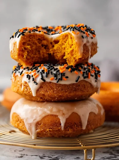 Maple Glazed Pumpkin Donuts