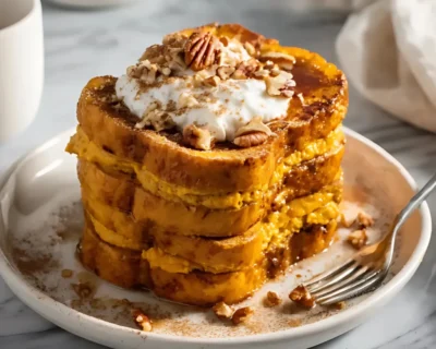 Pumpkin Stuffed French Toast