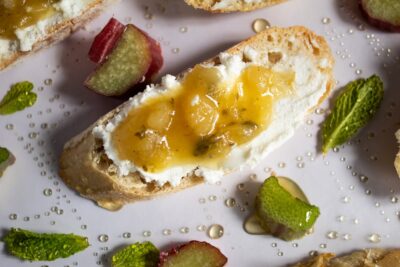 Savory Rhubarb and Fennel Chutney with Mint