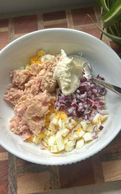 High Protein Tuna Egg Salad