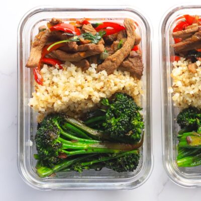 Thai Basil Beef Low Carb Meal Prep