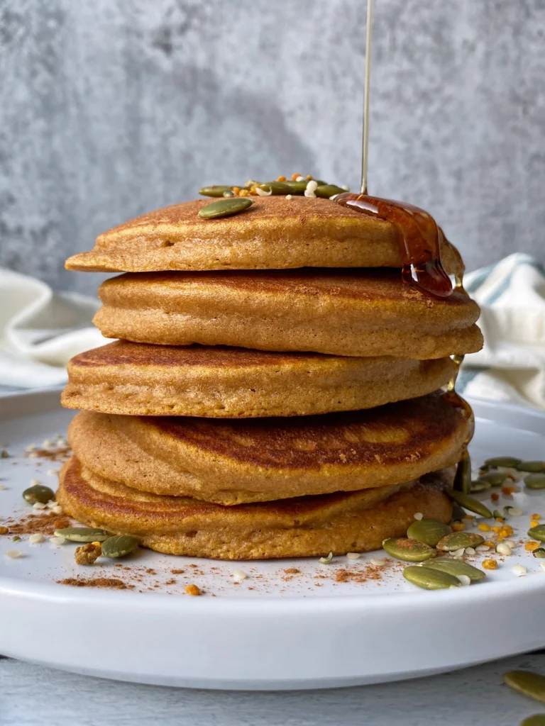 Grain Free Pumpkin Pancakes by bakeitpaleo - FoodSocial