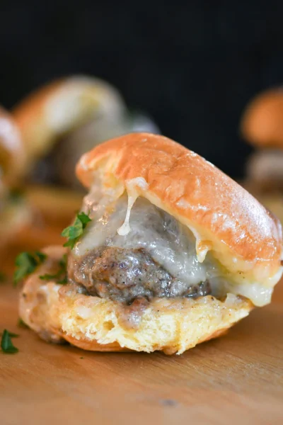 Cajun Gravy Meatball Sliders