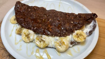 Oatmeal, eggs, and fruit!