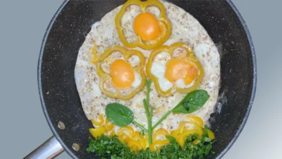 “Yellow Flower” Fried Eggs🌼🌼🌼