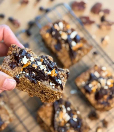 Loaded Pecan Cookie Bars