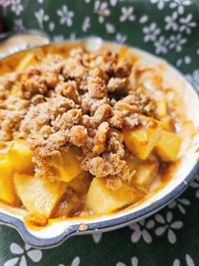 Warm Harvest Apple Crisp for Two