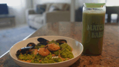 Golden Hour Surf Bites:  Shrimp, Mussels & Guacamole Stackers