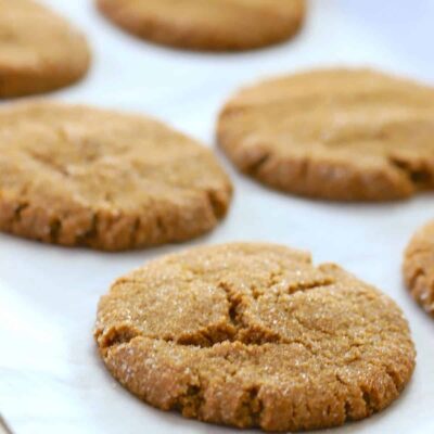 Low Carb Ginger Molasses Cookies