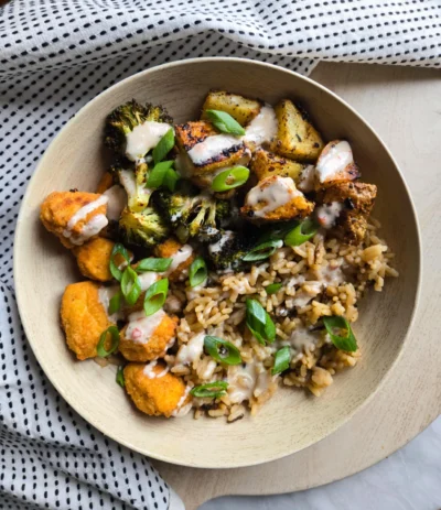 Chik’n Broccoli Rice Bowls