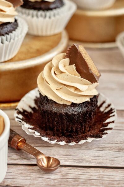 Chocolate Peanut Butter Cupcakes (GF & DF Option)