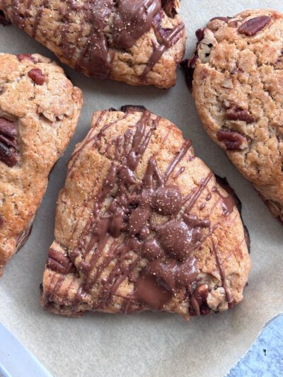Gluten Free Cinnamon Sugar Pecan Scones