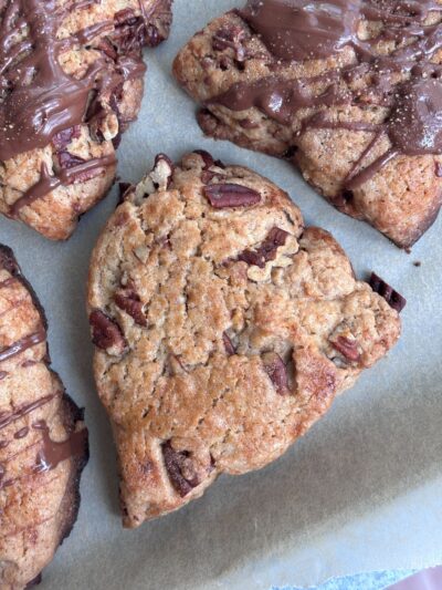Gluten Free Cinnamon Sugar Pecan Scones