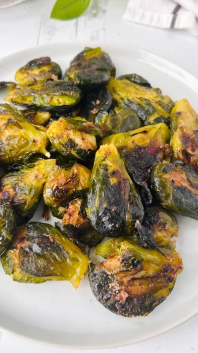 Smashed Bone Broth Brussels Sprouts