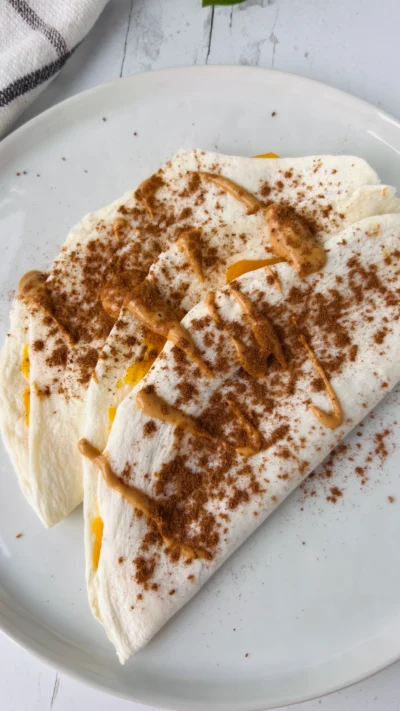 Peanut Butter Pumpkin Quesadilla