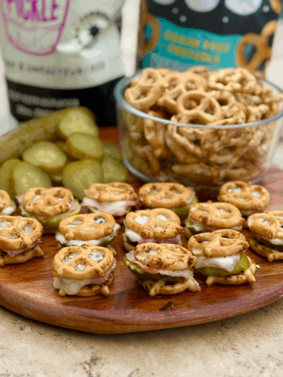 pickle, ham, & cheese pretzel bites