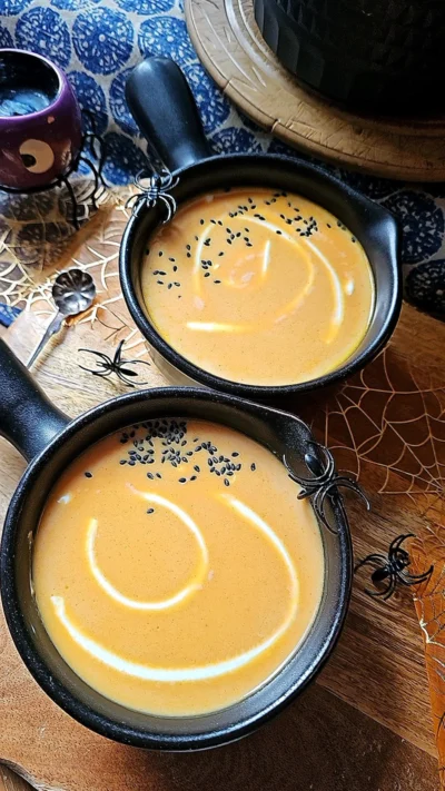 Spiced Pumpkin Cauldron Soup