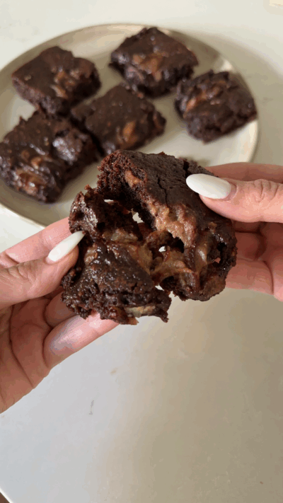 Golden Swirl Fudge Brownies