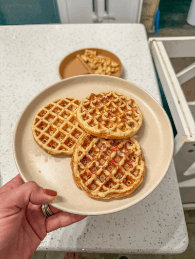 4 Ingredient High Protein Waffles