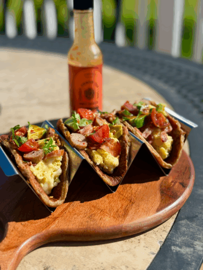 breakfast protein pan-tacos