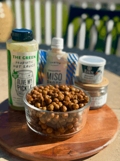miso wasabi peas