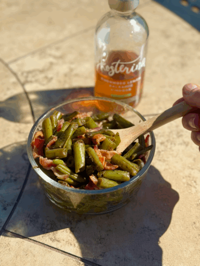 balsamic lemon dijon green beans