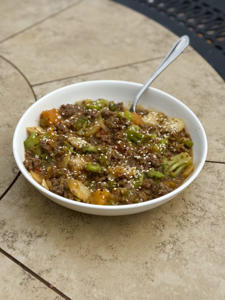 asian beef & veggie skillet by ericatangeman - FoodSocial