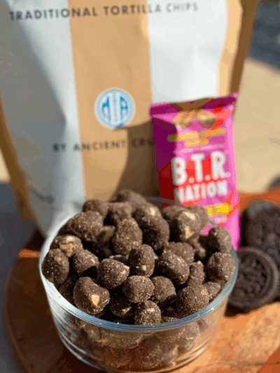 churro protein cookie dough balls