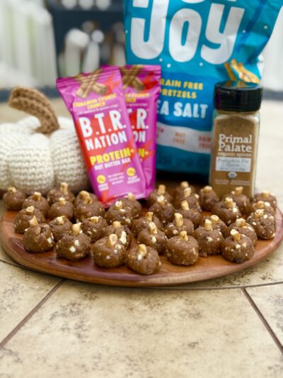 snickerdoodle pie protein cookie dough balls