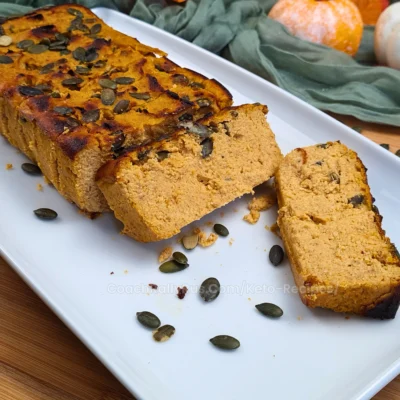 Sweet Cottage Cheese Pumpkin Bread (High Protein Keto)