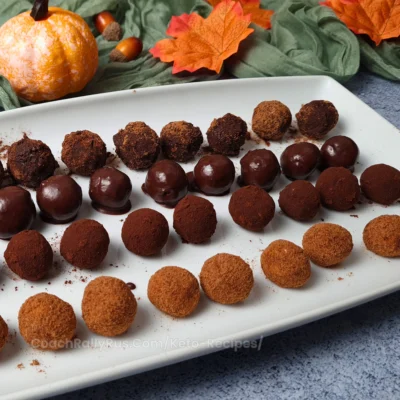Pumpkin Cottage Cheese Balls (Gluten Free, Sugar Free, Keto)