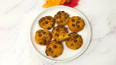 Keto Pumpkin Chocolate Chip Cottage Cheese Cookies