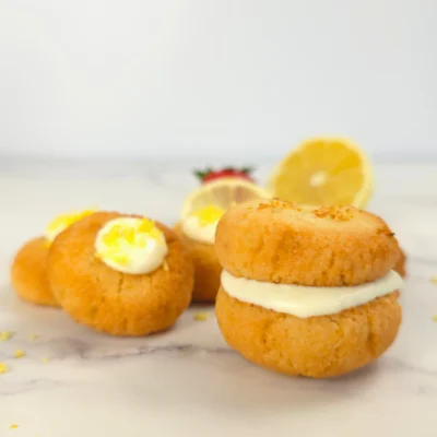 4-Ingredient Keto Lemon Sugar Cookies with Almond Flour