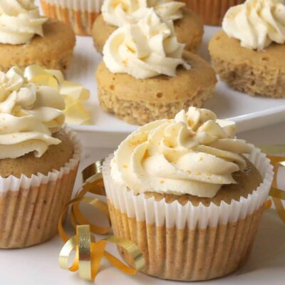 Low Carb Eggnog Cupcakes