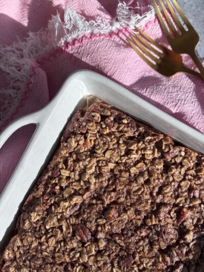 Maple Pecan Oatmeal Bake