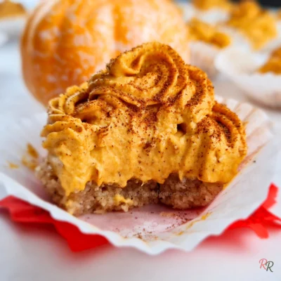 Creamy No Bake Pumpkin Cheesecake Bites (Keto, Mini & Easy)